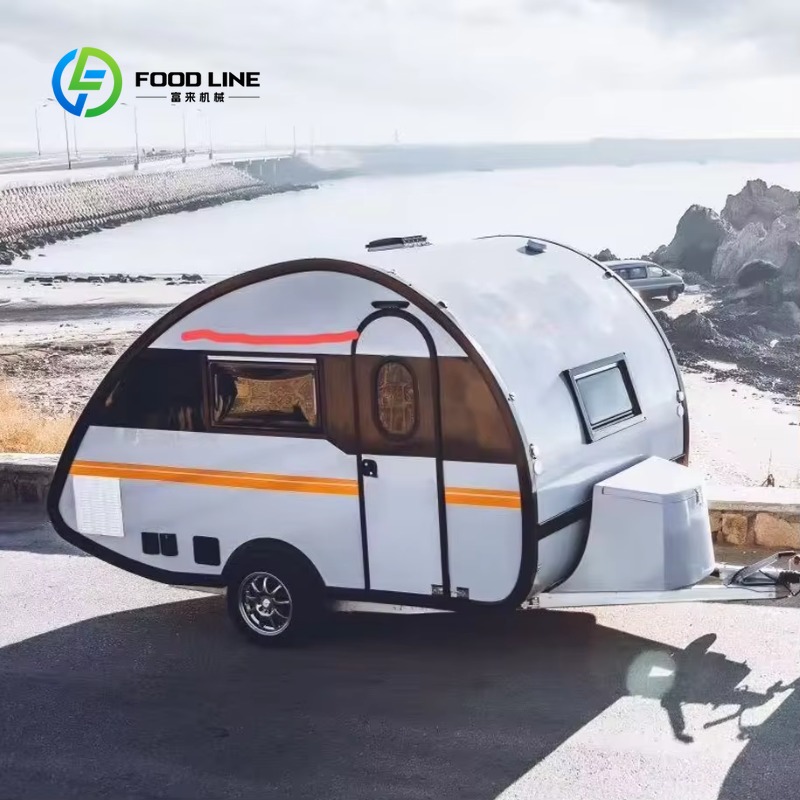Outdoor Adventure Travel - Mini-caravane teardrop tout-terrain personnalisée avec extension