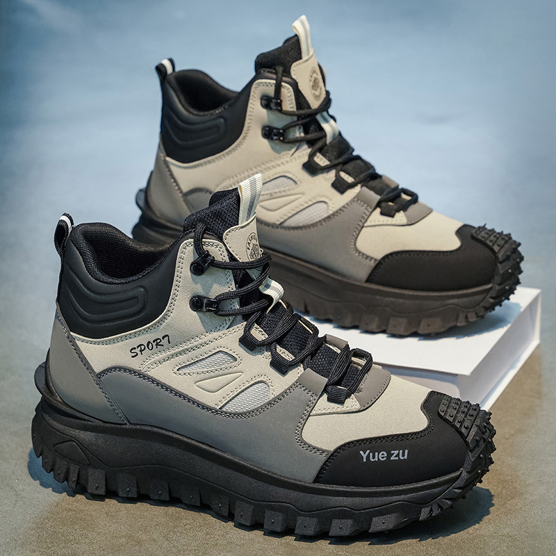 Outdoor Adventure Travel - Bottes hautes pour hommes, doublure confortable