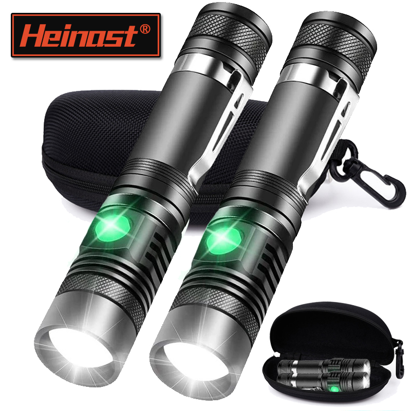 Outdoor Adventure Travel - Lampe de poche portative T6 Rechargeable,