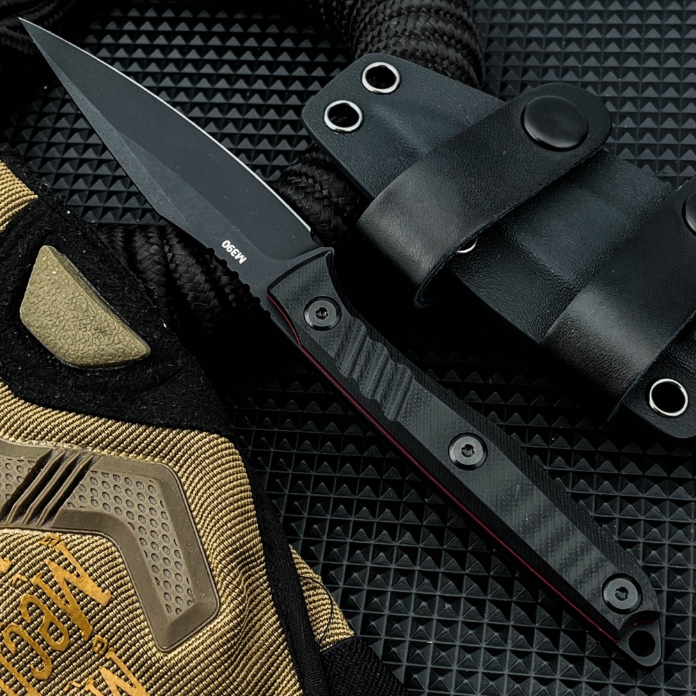 Survival Knife Full Tang - Couteau fixe durable 8Cr13Mov, couteau utilitaire
