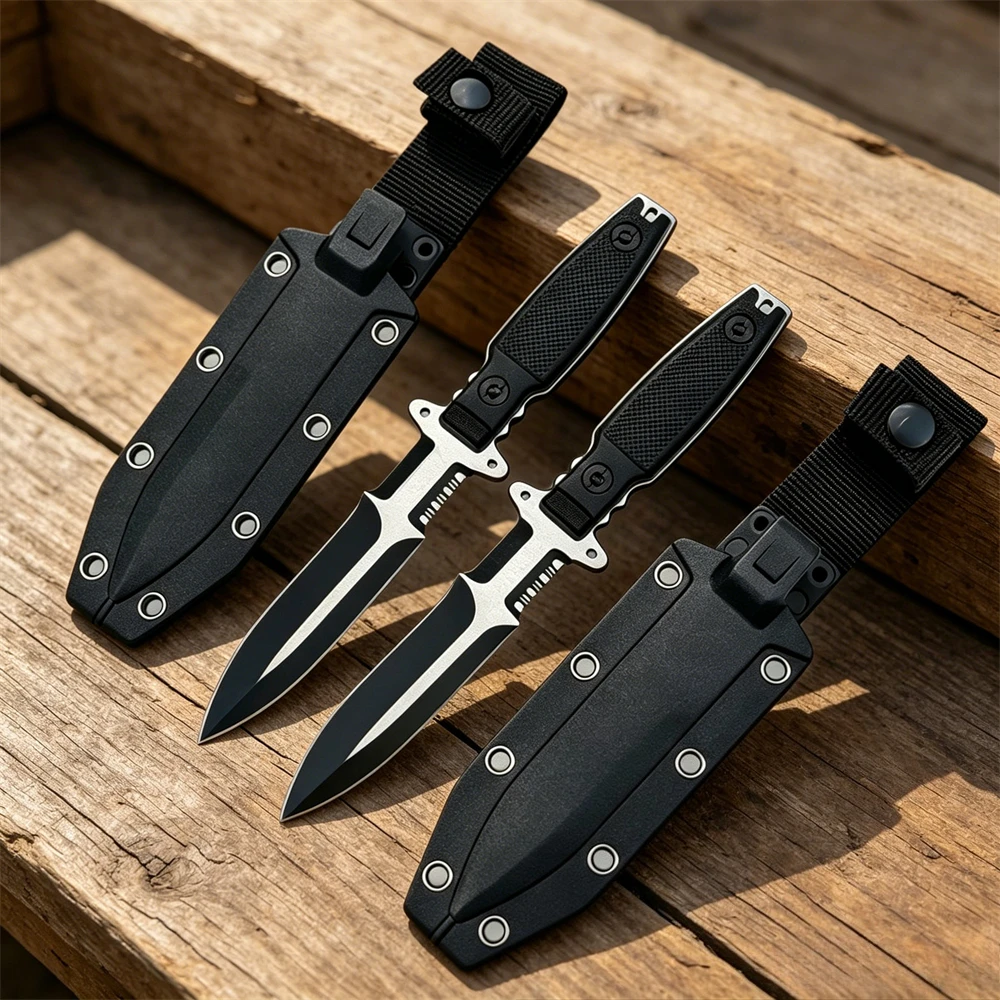 Survival Knife Full Tang - Couteau de survie portable à lame