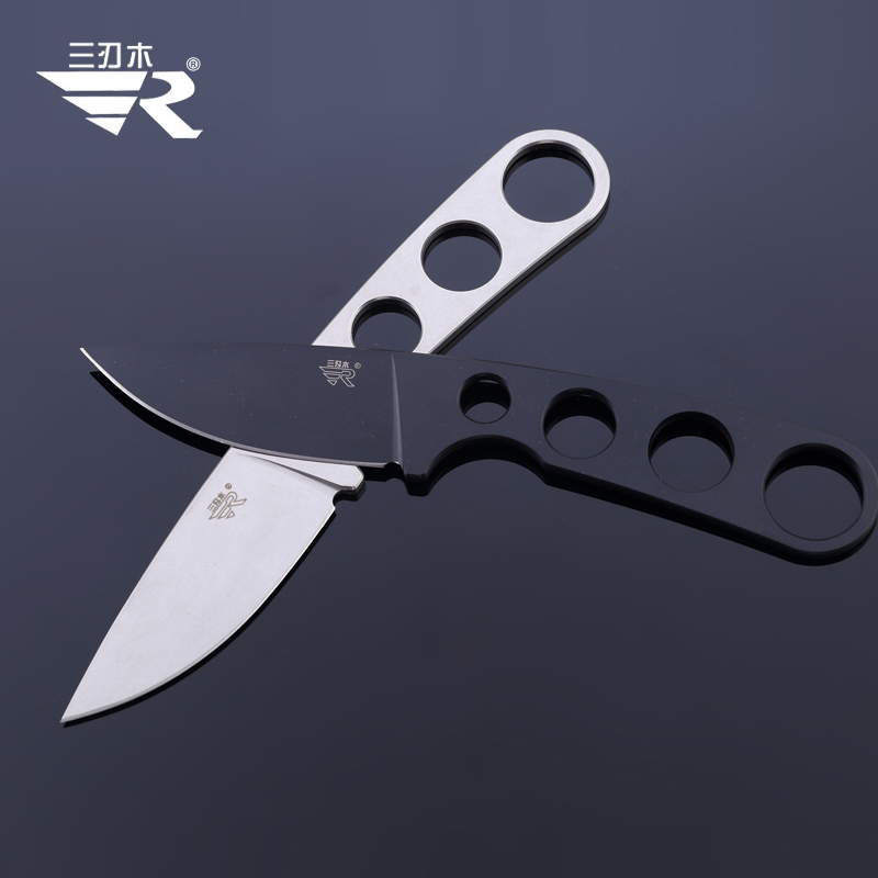 Survival Knife Full Tang - Sanrenmu-7130 Partners Blade Neck Knife, Full