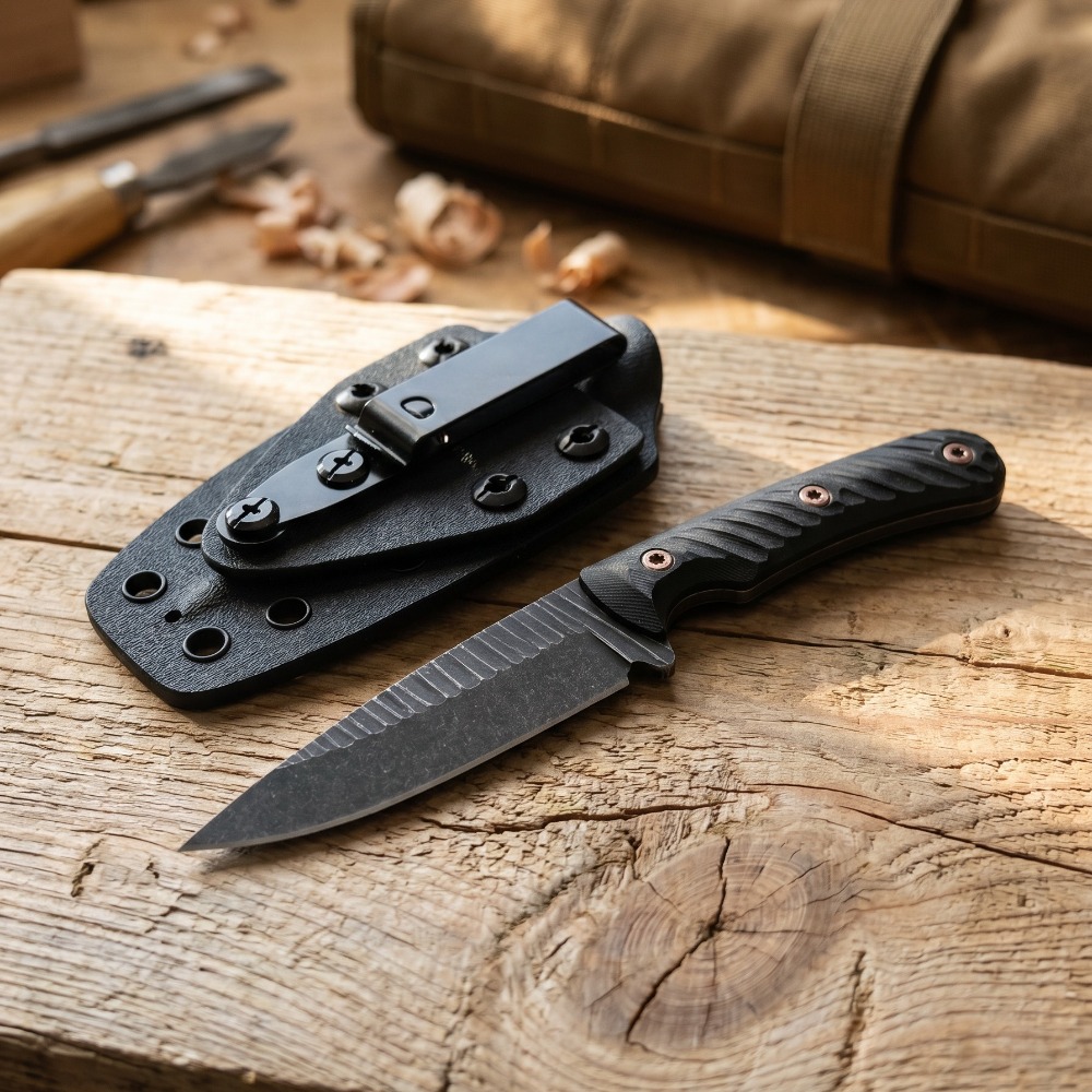 Couteau de Bushcraft à lame pl - Survival Knife Full Tang avis et prix