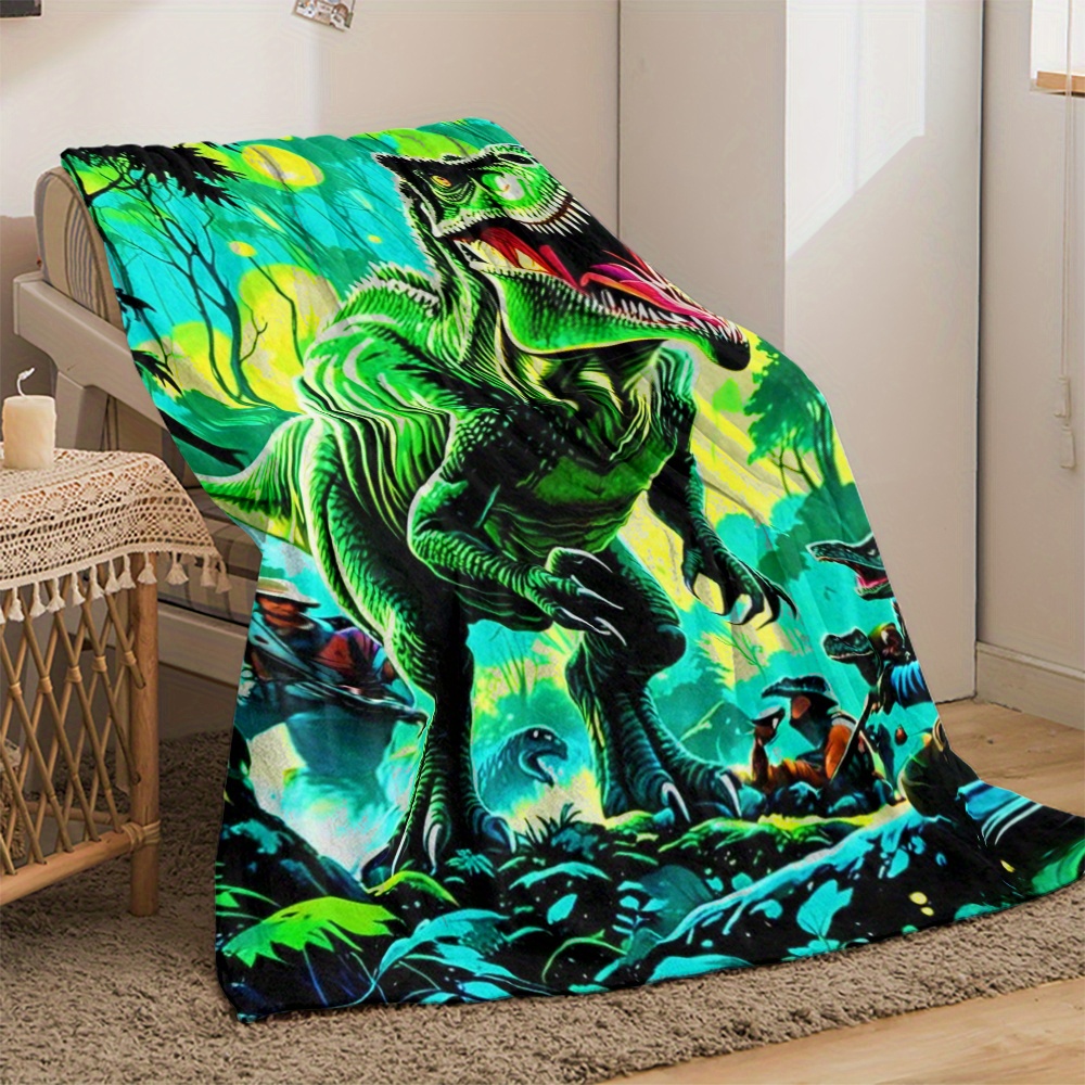Couverture polaire dinosaure T - Outdoor Adventure For Kids avis et prix